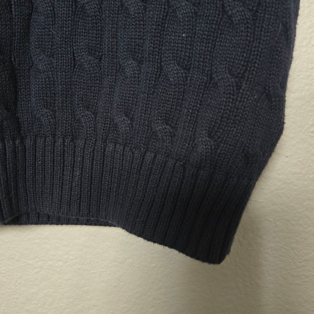 Polo Ralph Lauren Cable Knit Sweater Vest Blue boys size 6 Classic Preppy - Picture 11 of 12
